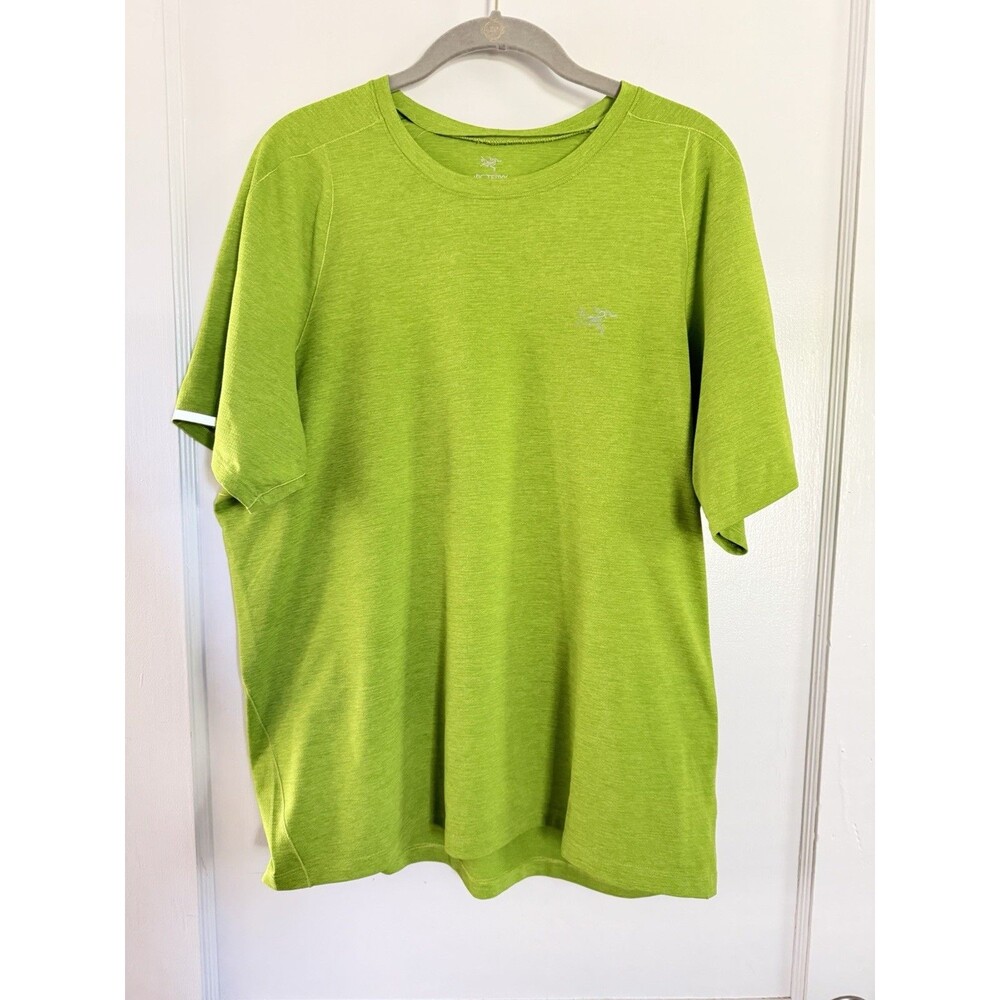 Arc'teryx Cormac Crew SS Men's Large Green Polyester Reflective Logo T-Shirt